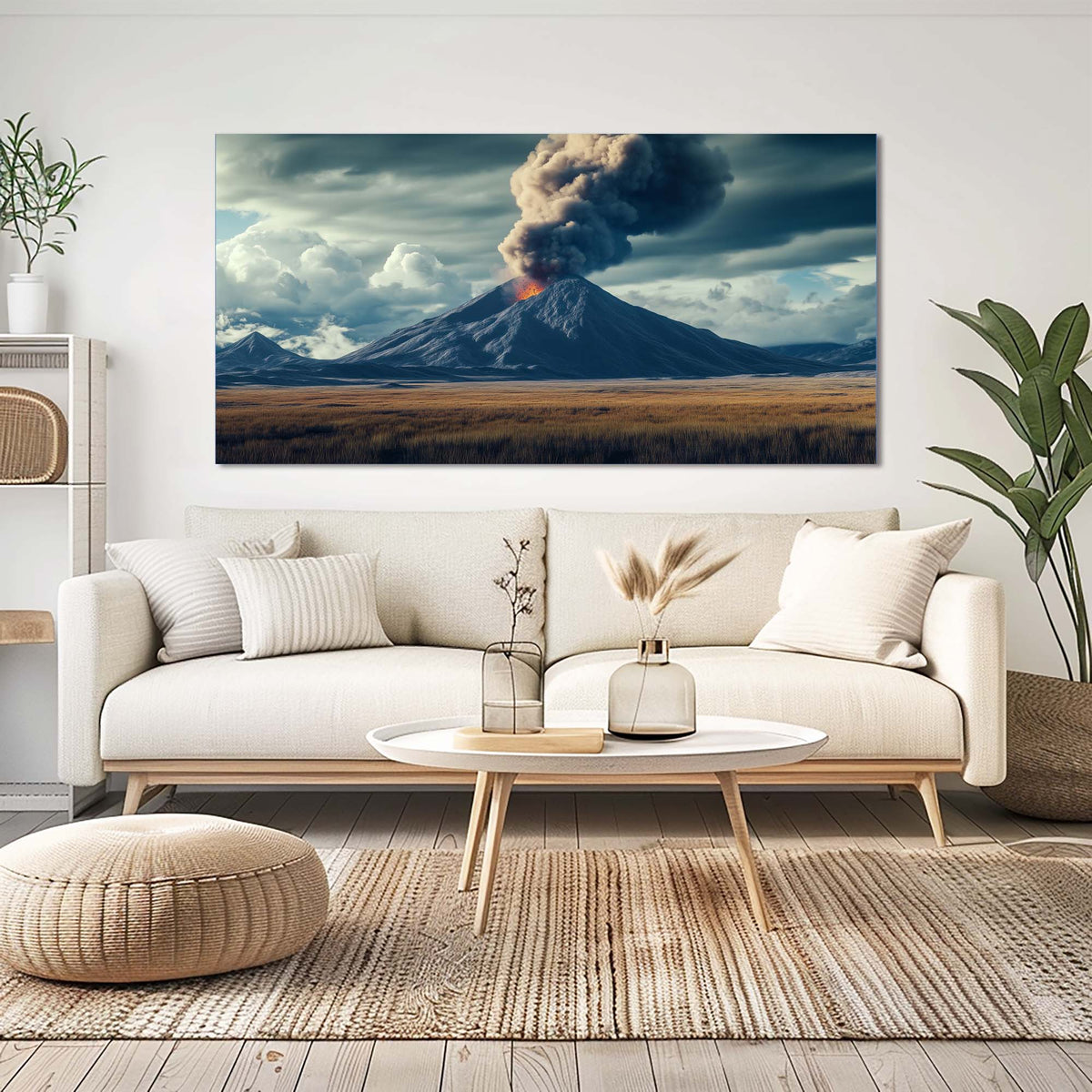 Navy Blue Nature Wall Art for Living Room Canvas Painting Prints Art Deco Artwork Office Bedroom Decor