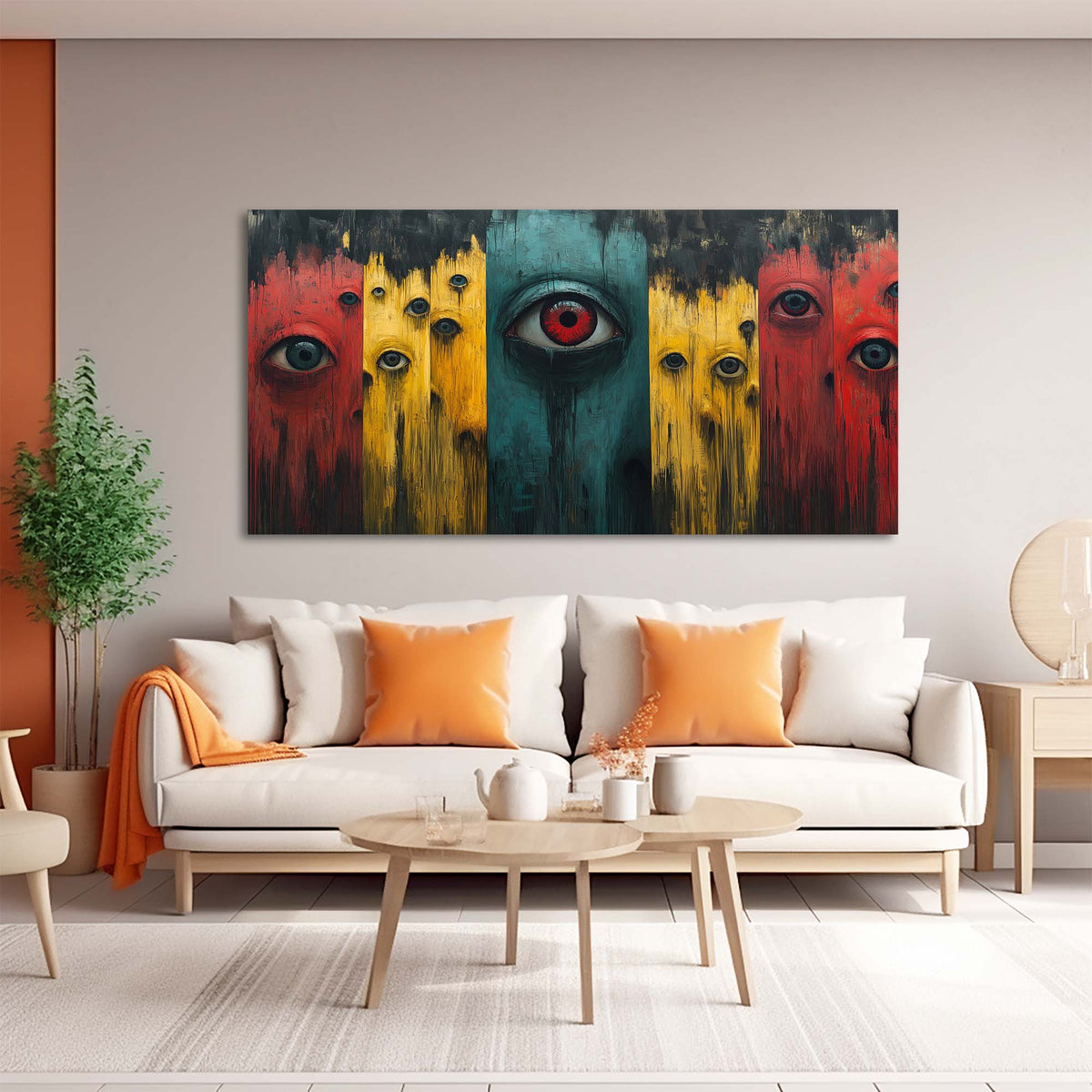 Blue Abstract Wall Art for Living Room Canvas Painting Prints Art Deco Artwork Office Bedroom Decor