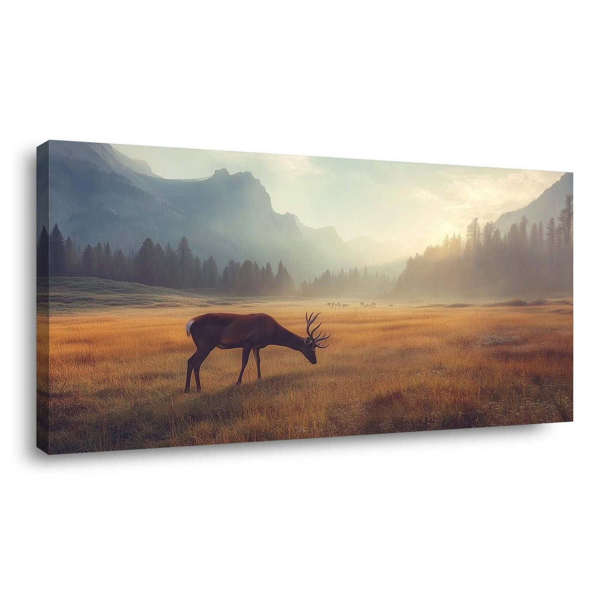 Navy Blue Animals Wall Art for Living Room Canvas Painting Prints Art Deco Artwork Office Bedroom Decor