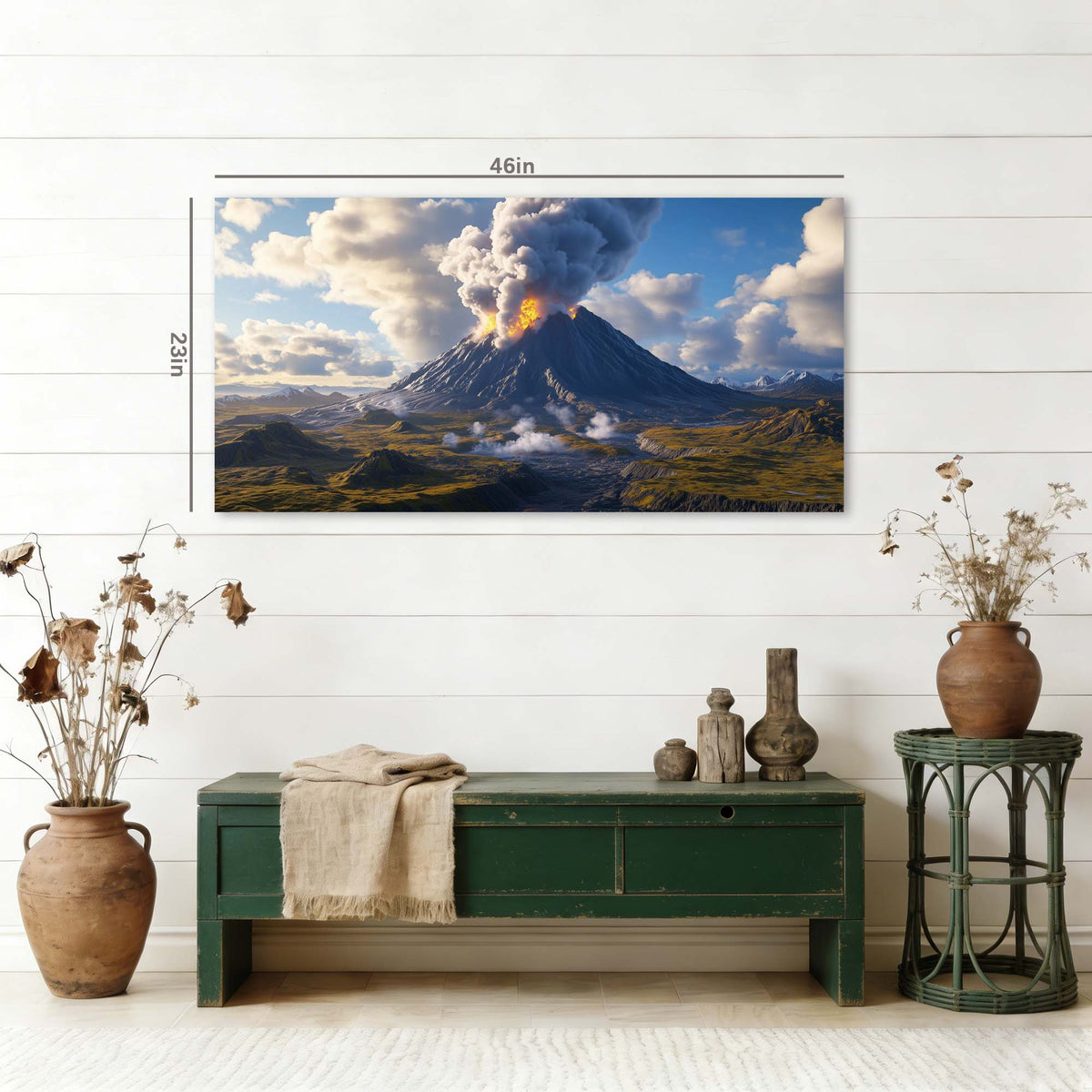 Navy Blue Nature Wall Art for Living Room Canvas Painting Prints Art Deco Artwork Office Bedroom Decor
