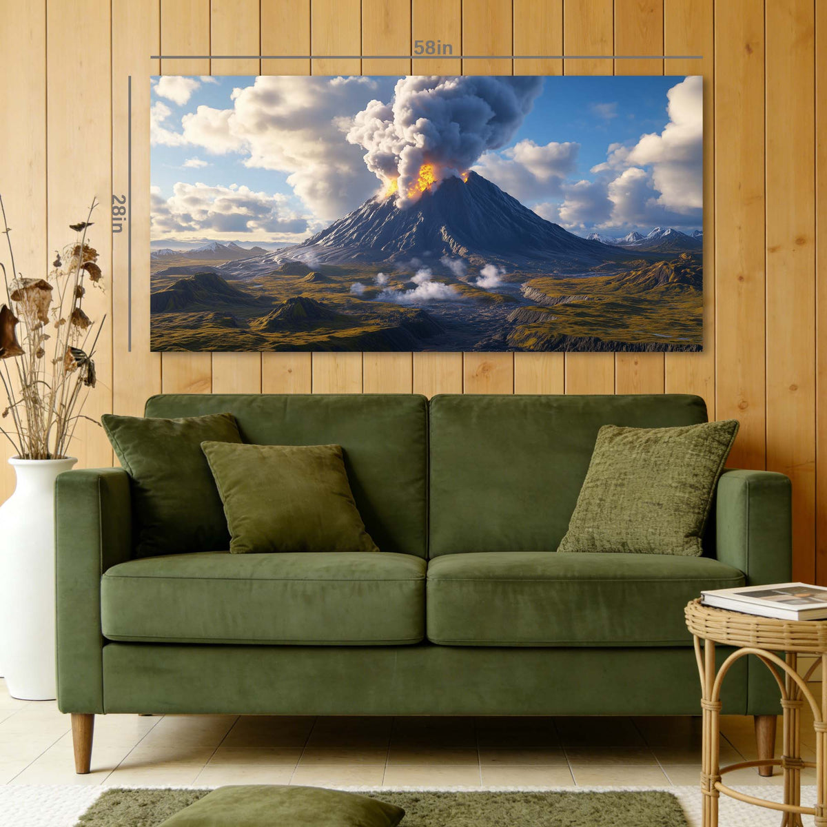 Navy Blue Nature Wall Art for Living Room Canvas Painting Prints Art Deco Artwork Office Bedroom Decor