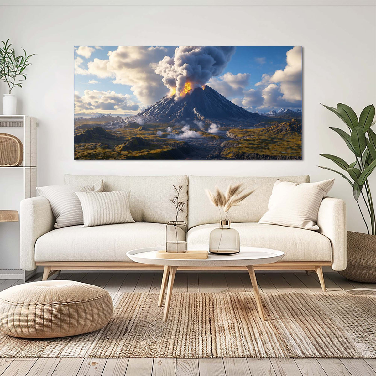 Navy Blue Nature Wall Art for Living Room Canvas Painting Prints Art Deco Artwork Office Bedroom Decor