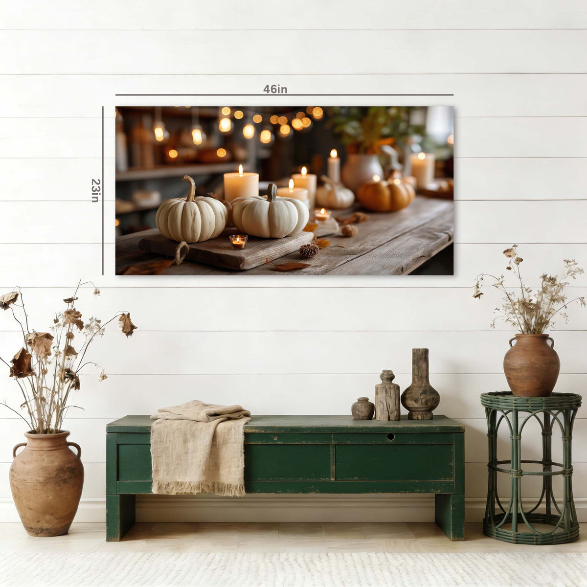 White Rustic Nature Canvas Wall Art for Living Room Prints Artwork Bedroom Office Decor