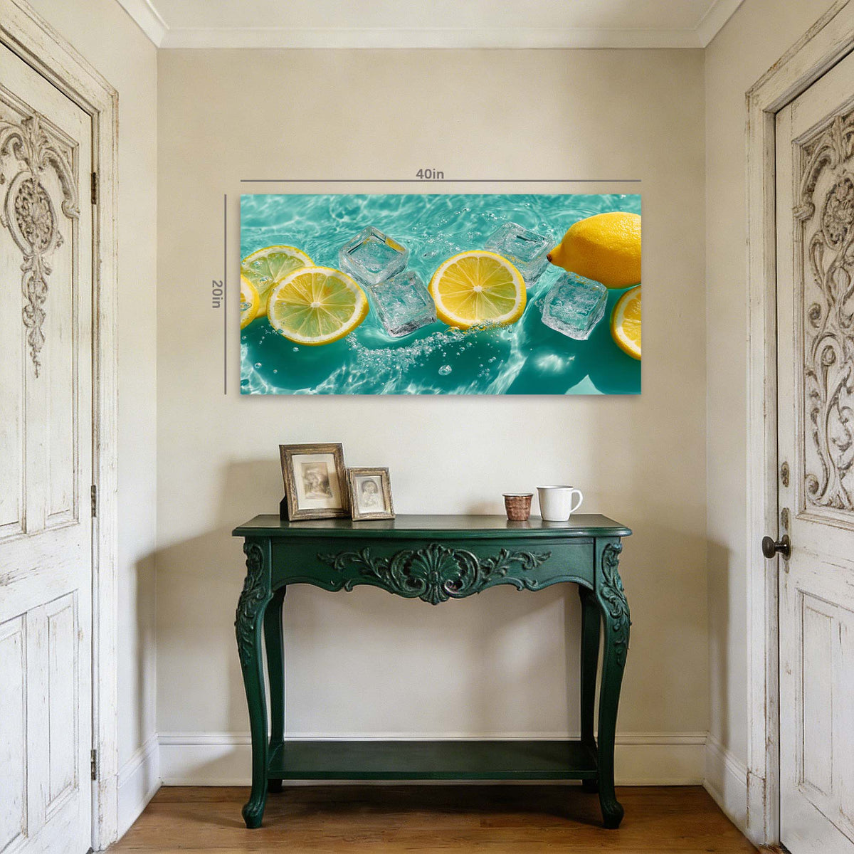 Lemon Yellow Tropical Nature Canvas Wall Art for Living Room Prints Artwork Bedroom Office Decor