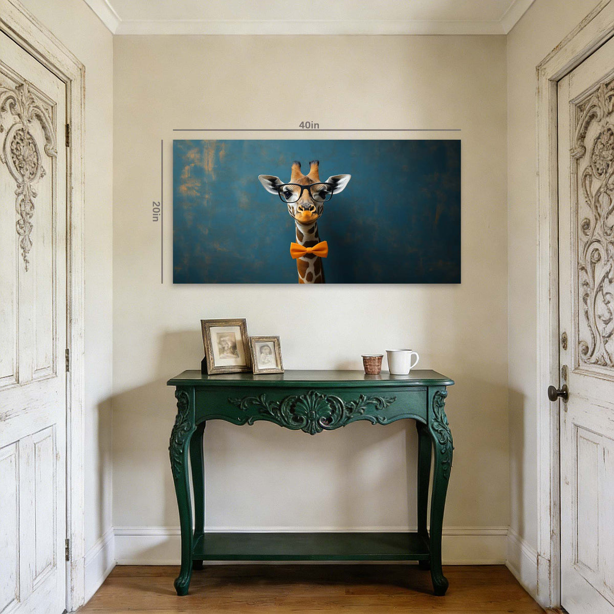 Blue Wildlife Animals Wall Art Canvas Painting Prints Artwor Office Bedroom Living Room Decor