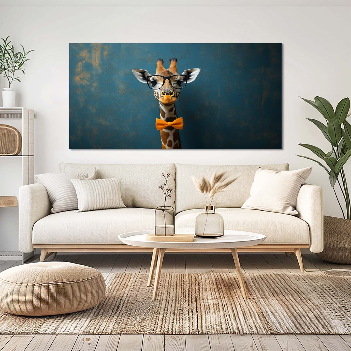 Blue Wildlife Animals Wall Art Canvas Painting Prints Artwor Office Bedroom Living Room Decor