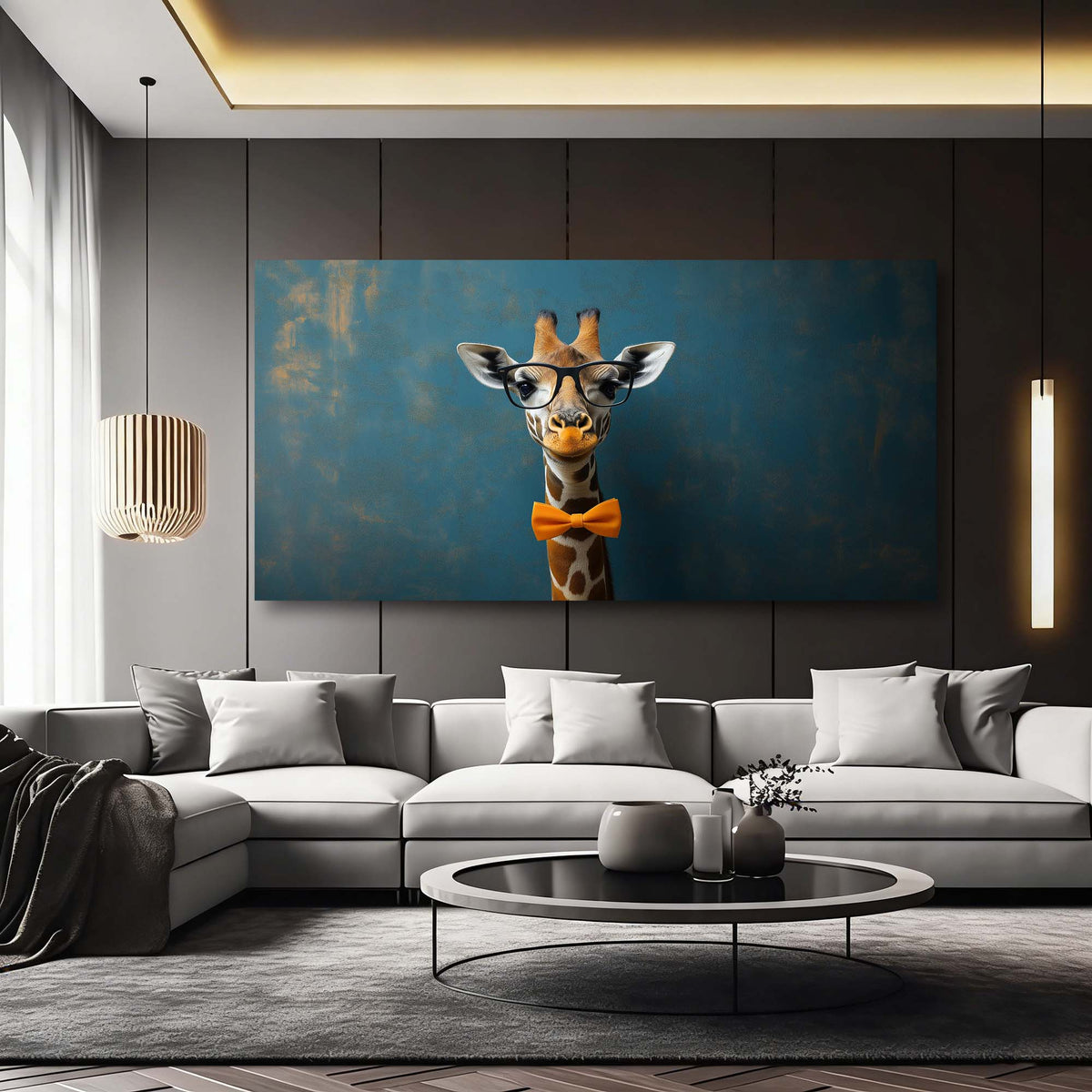 Blue Wildlife Animals Wall Art Canvas Painting Prints Artwor Office Bedroom Living Room Decor
