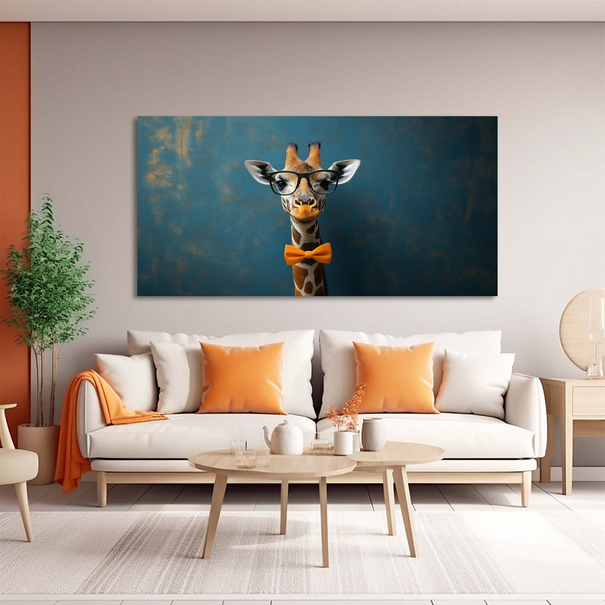 Blue Wildlife Animals Wall Art Canvas Painting Prints Artwor Office Bedroom Living Room Decor