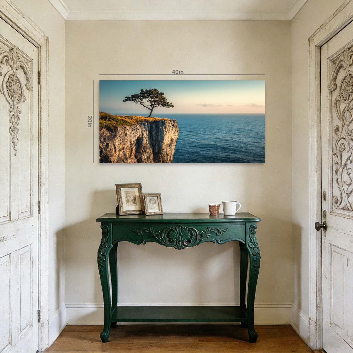 Navy Blue Nature Wall Art Paintings Print Canvas Painting Prints Modern Artwork Office Living Room Over the Couch Bedroom Decor