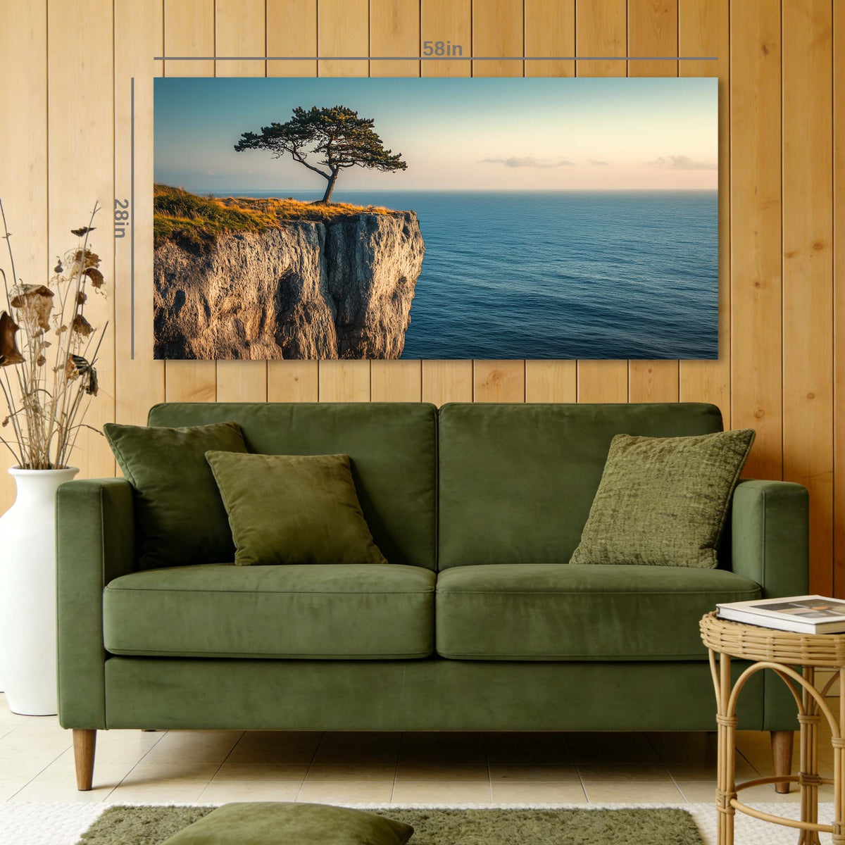 Navy Blue Nature Wall Art Paintings Print Canvas Painting Prints Modern Artwork Office Living Room Over the Couch Bedroom Decor