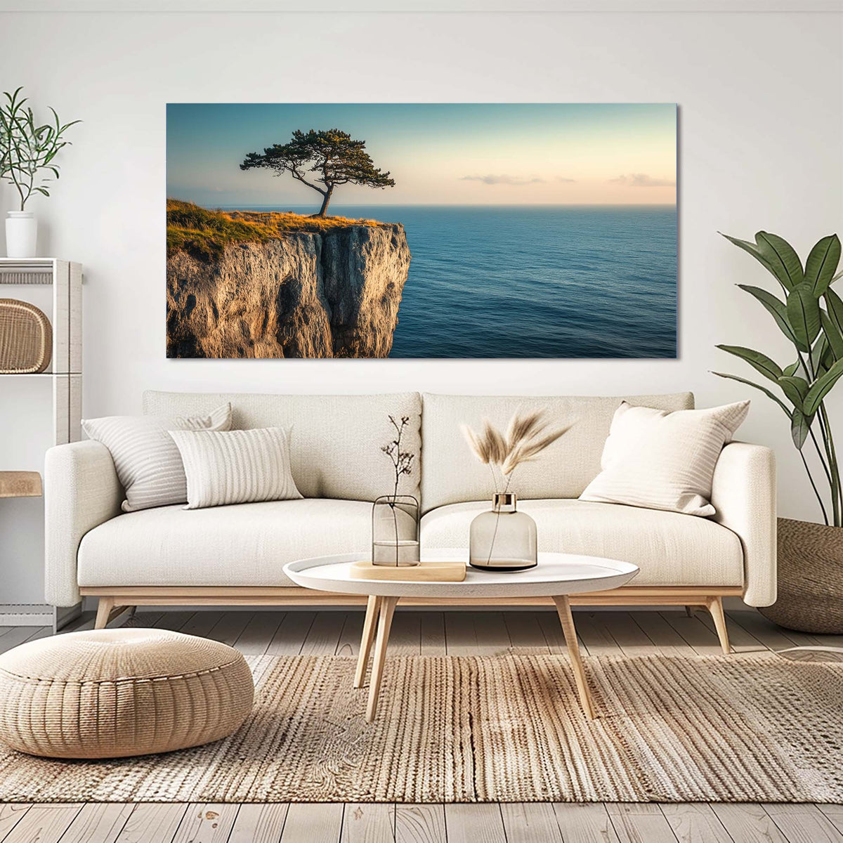 Navy Blue Nature Wall Art Paintings Print Canvas Painting Prints Modern Artwork Office Living Room Over the Couch Bedroom Decor