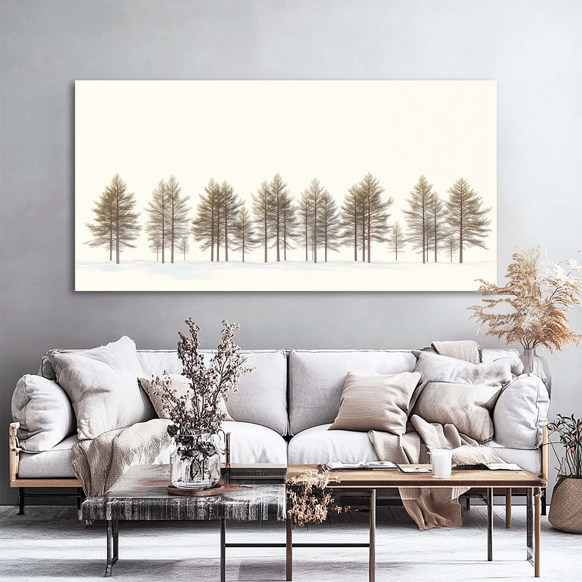 White Nature Wall Art Paintings Print Canvas Painting Prints Modern Artwork Office Living Room Over the Couch Bedroom Decor