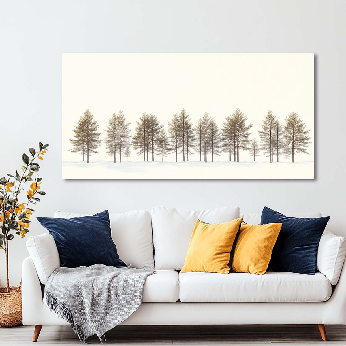 White Nature Wall Art Paintings Print Canvas Painting Prints Modern Artwork Office Living Room Over the Couch Bedroom Decor