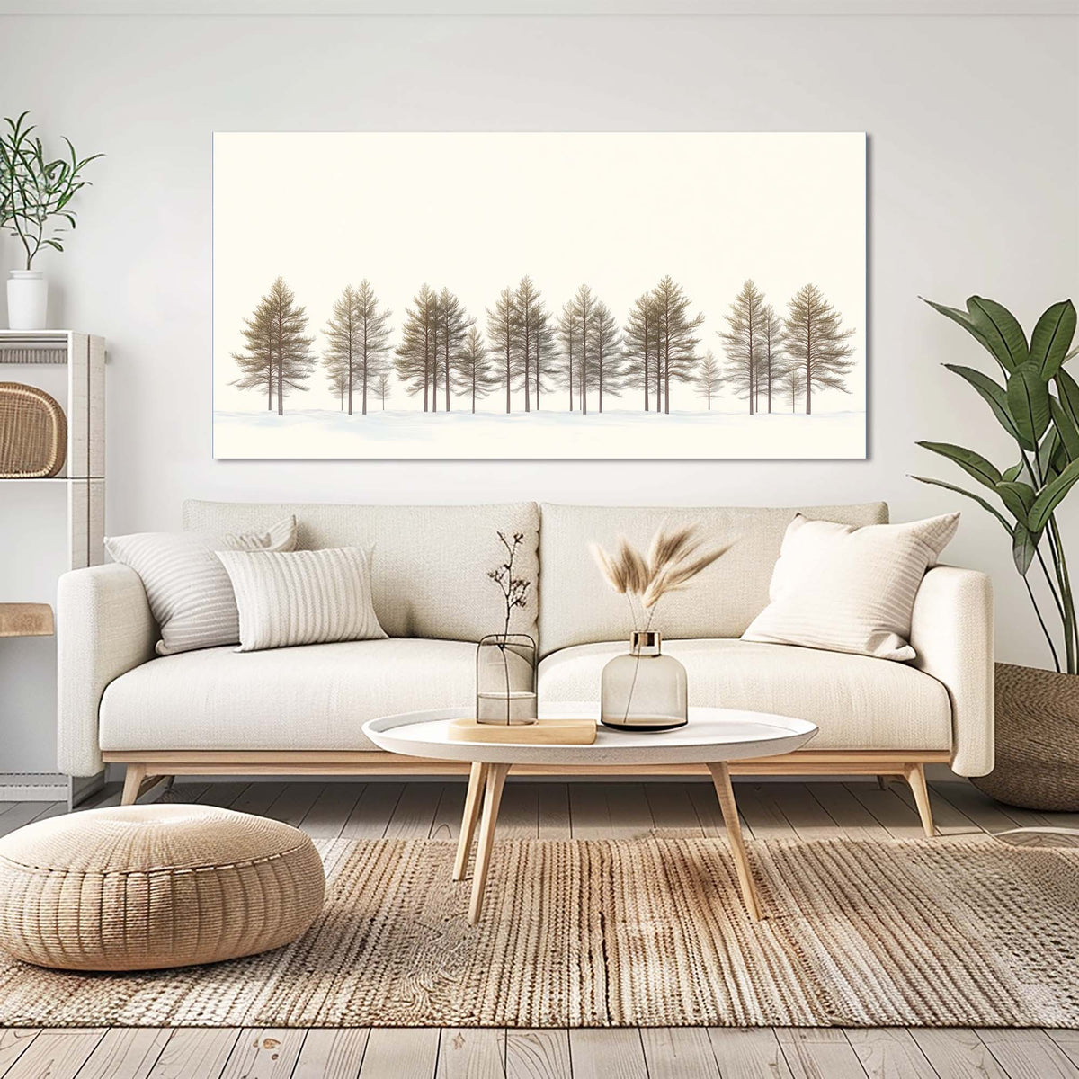 White Nature Wall Art Paintings Print Canvas Painting Prints Modern Artwork Office Living Room Over the Couch Bedroom Decor
