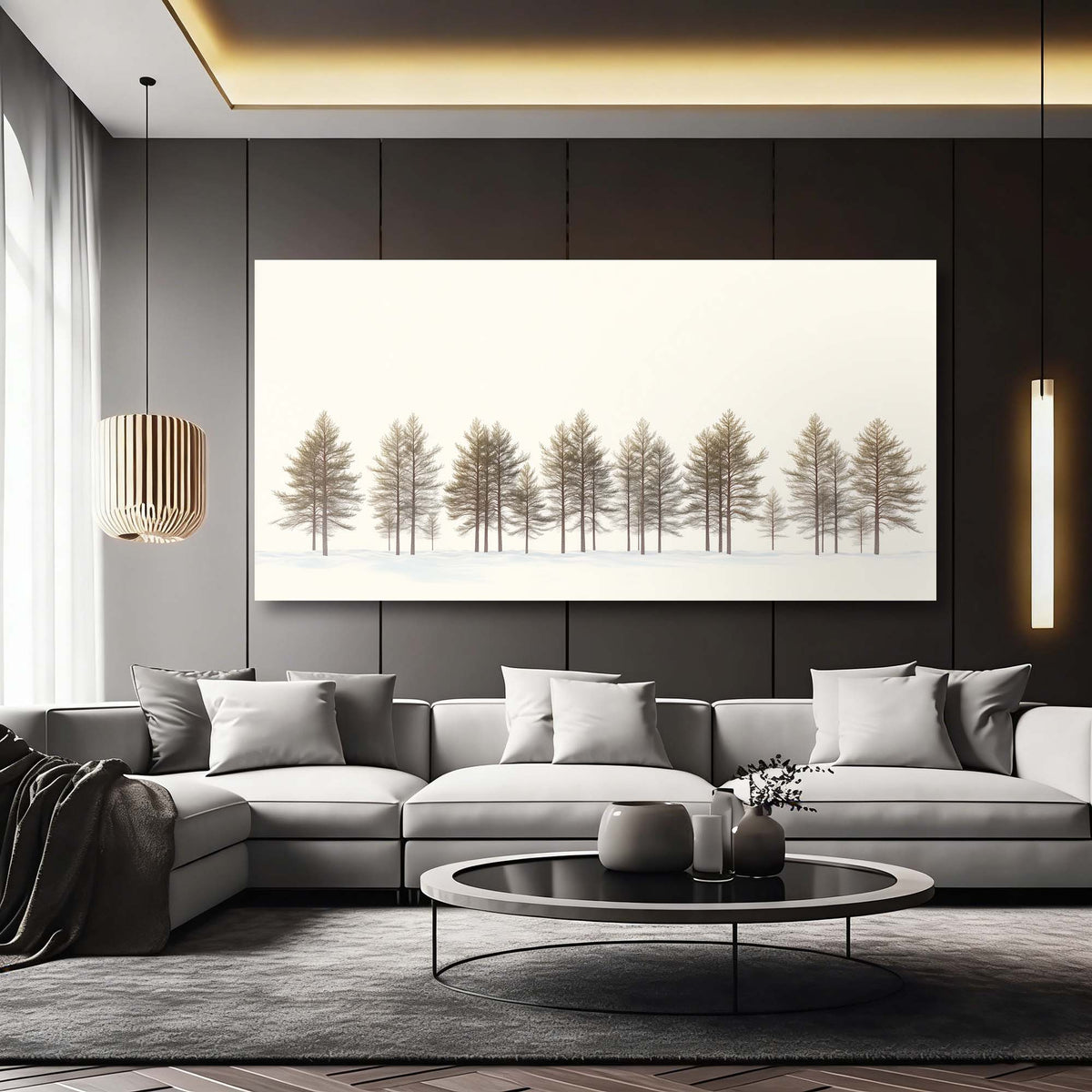 White Nature Wall Art Paintings Print Canvas Painting Prints Modern Artwork Office Living Room Over the Couch Bedroom Decor