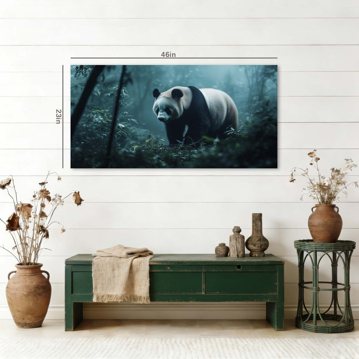 Navy Blue Wildlife Animals Wall Art Art Deco Painting Prints Canvas Artwork Living Room Family Bedroom Office Decor