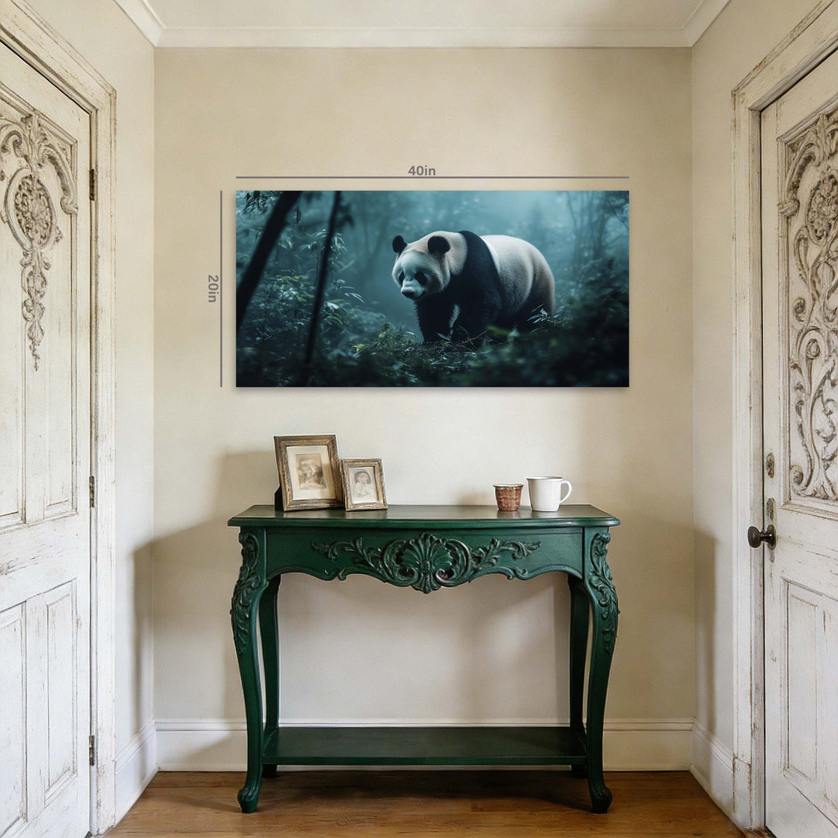 Navy Blue Wildlife Animals Wall Art Art Deco Painting Prints Canvas Artwork Living Room Family Bedroom Office Decor