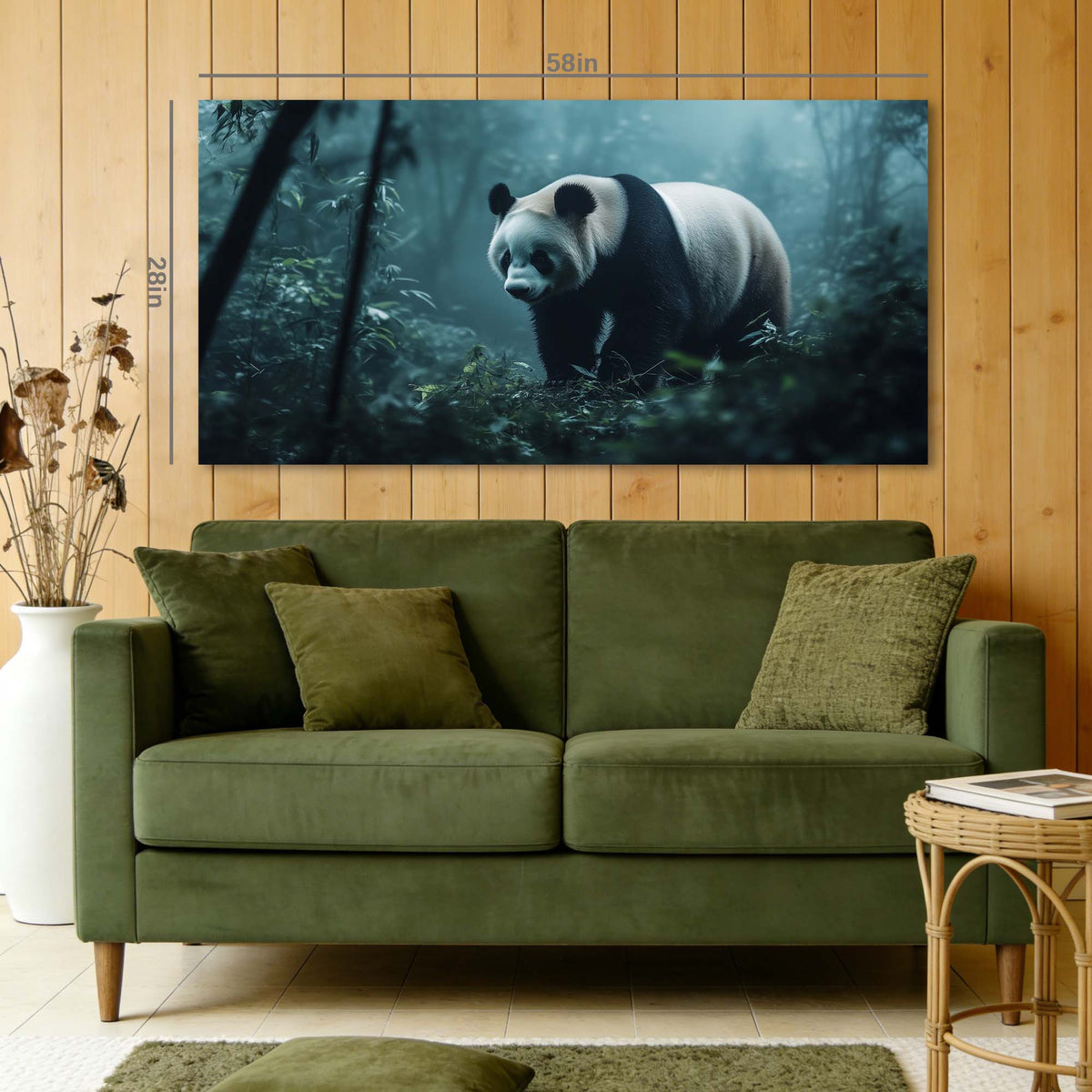 Navy Blue Wildlife Animals Wall Art Art Deco Painting Prints Canvas Artwork Living Room Family Bedroom Office Decor