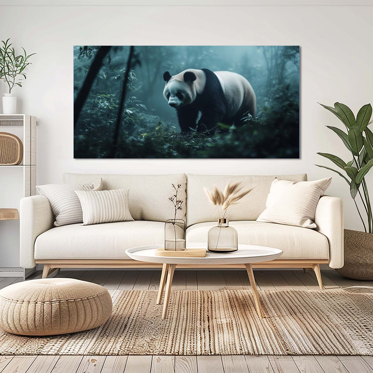 Navy Blue Wildlife Animals Wall Art Art Deco Painting Prints Canvas Artwork Living Room Family Bedroom Office Decor