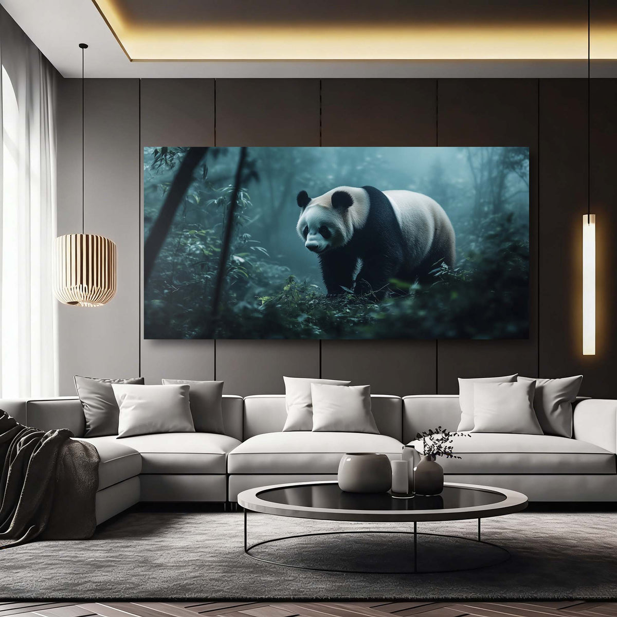 Navy Blue Wildlife Animals Wall Art Art Deco Painting Prints Canvas Artwork Living Room Family Bedroom Office Decor