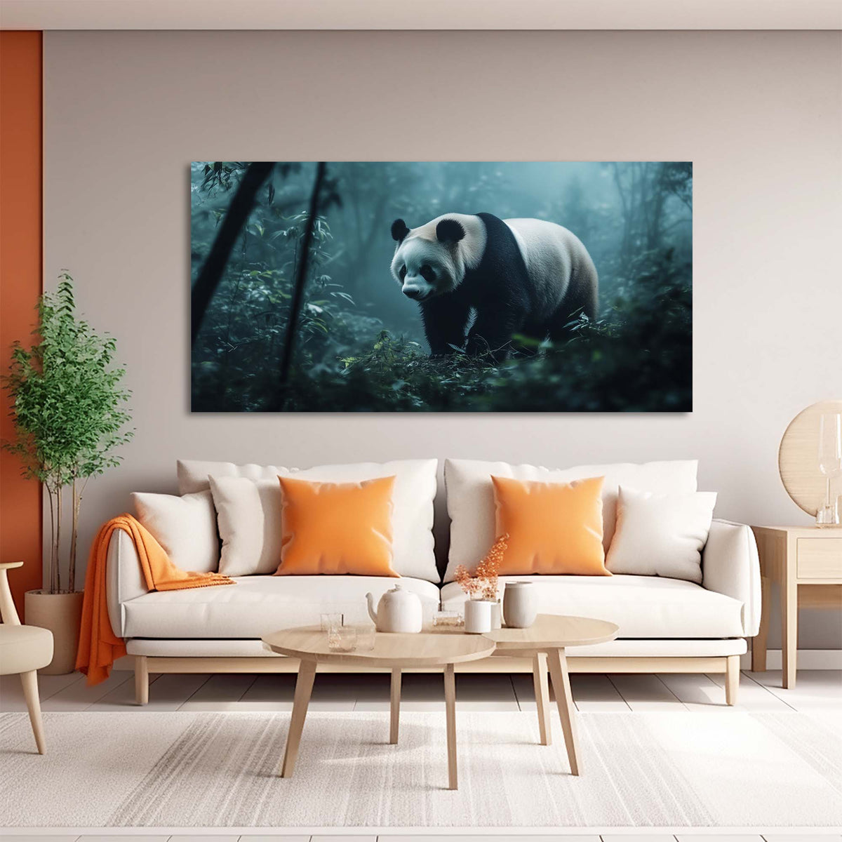 Navy Blue Wildlife Animals Wall Art Art Deco Painting Prints Canvas Artwork Living Room Family Bedroom Office Decor