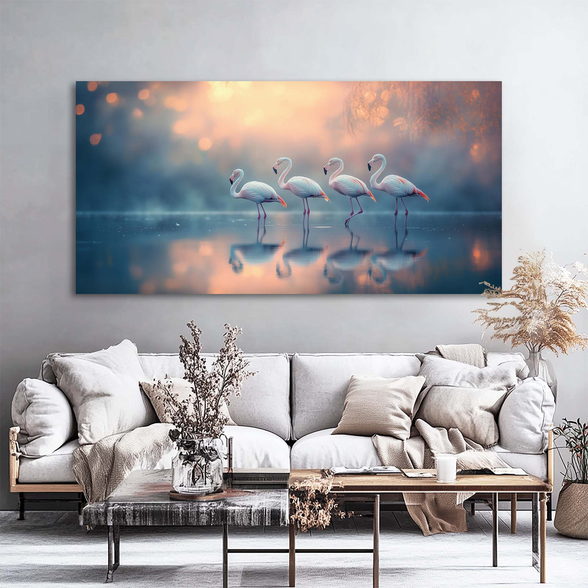 Navy Blue Birds Wall Art Paintings Print Canvas Painting Prints Modern Artwork Office Living Room Over the Couch Bedroom Decor