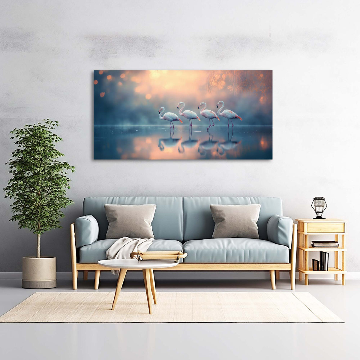 Navy Blue Birds Wall Art Paintings Print Canvas Painting Prints Modern Artwork Office Living Room Over the Couch Bedroom Decor