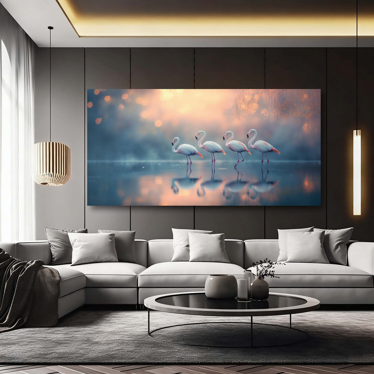 Navy Blue Birds Wall Art Paintings Print Canvas Painting Prints Modern Artwork Office Living Room Over the Couch Bedroom Decor
