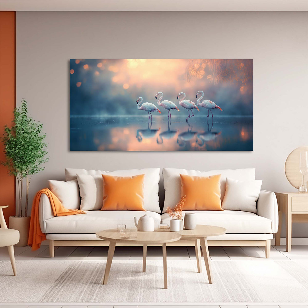 Navy Blue Birds Wall Art Paintings Print Canvas Painting Prints Modern Artwork Office Living Room Over the Couch Bedroom Decor
