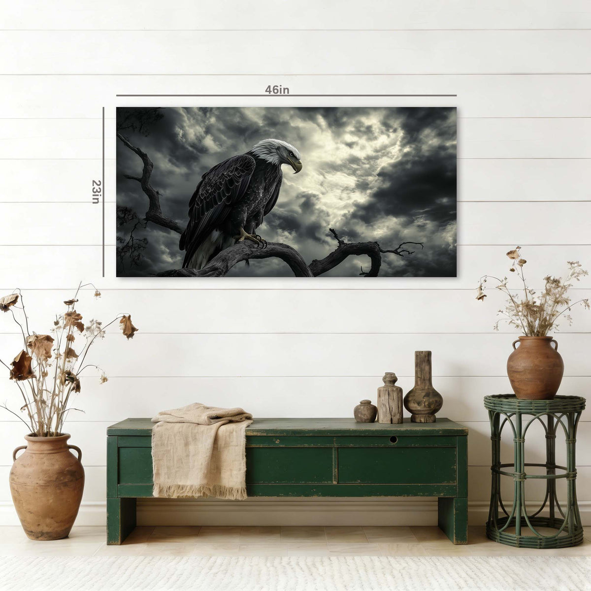 Navy Blue Wildlife Birds Wall Art Canvas Painting Prints Artwor Office Bedroom Living Room Decor