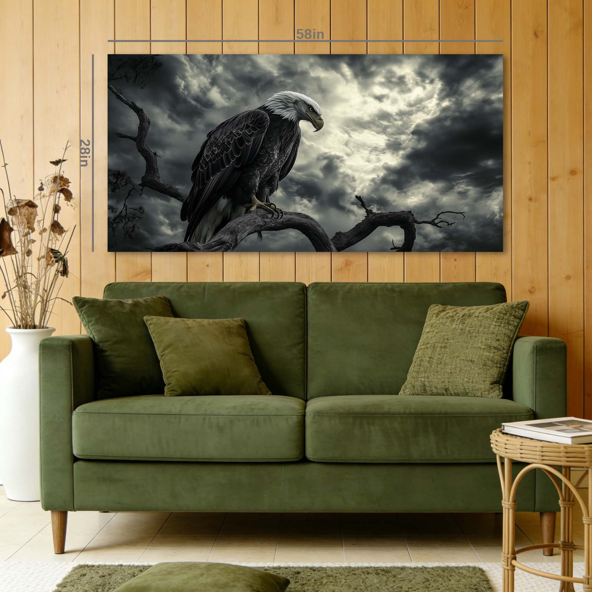 Navy Blue Wildlife Birds Wall Art Canvas Painting Prints Artwor Office Bedroom Living Room Decor