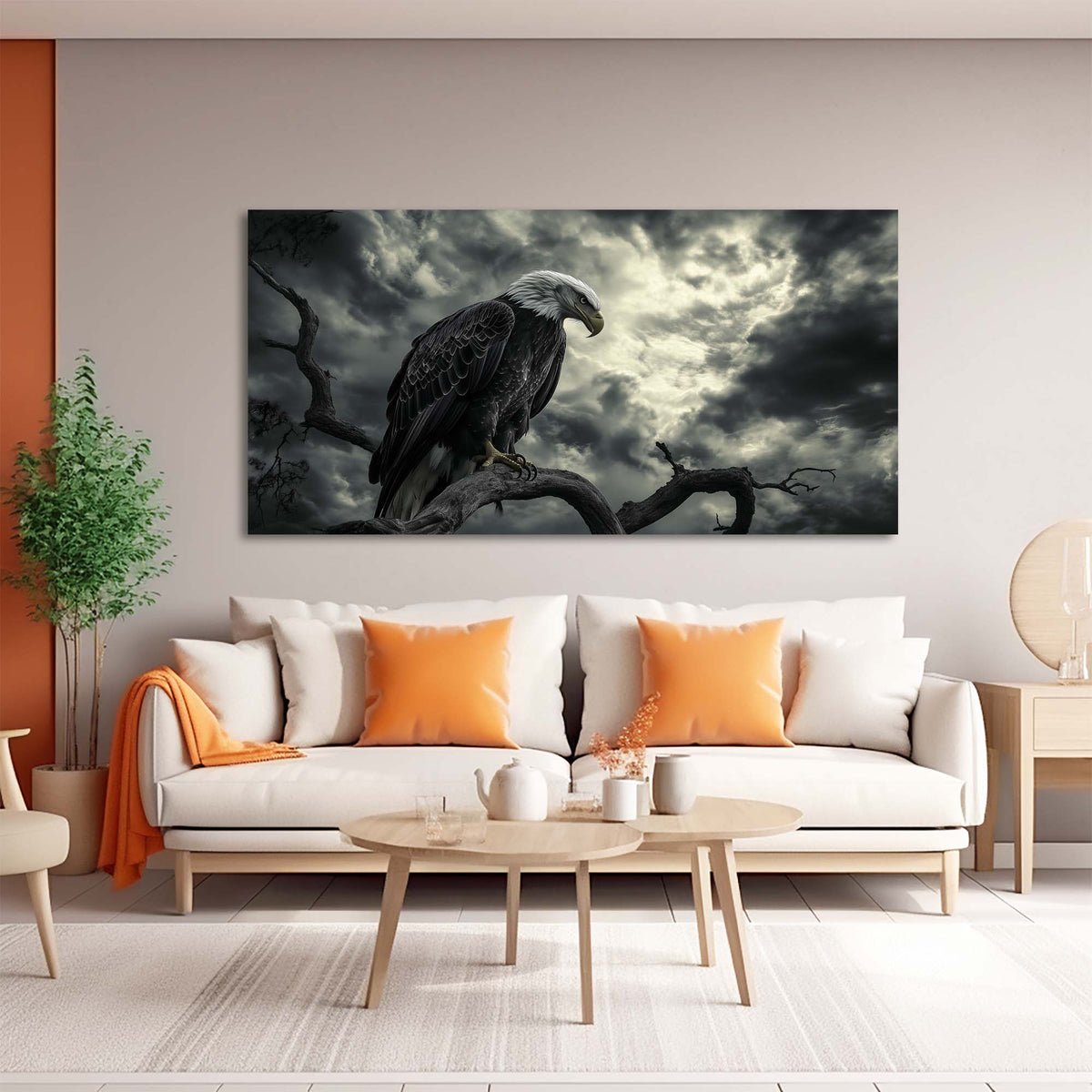 Navy Blue Wildlife Birds Wall Art Canvas Painting Prints Artwor Office Bedroom Living Room Decor