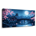 Khaki Oriental Floral Canvas Wall Art for Living Room Prints Artwork Bedroom Office Decor