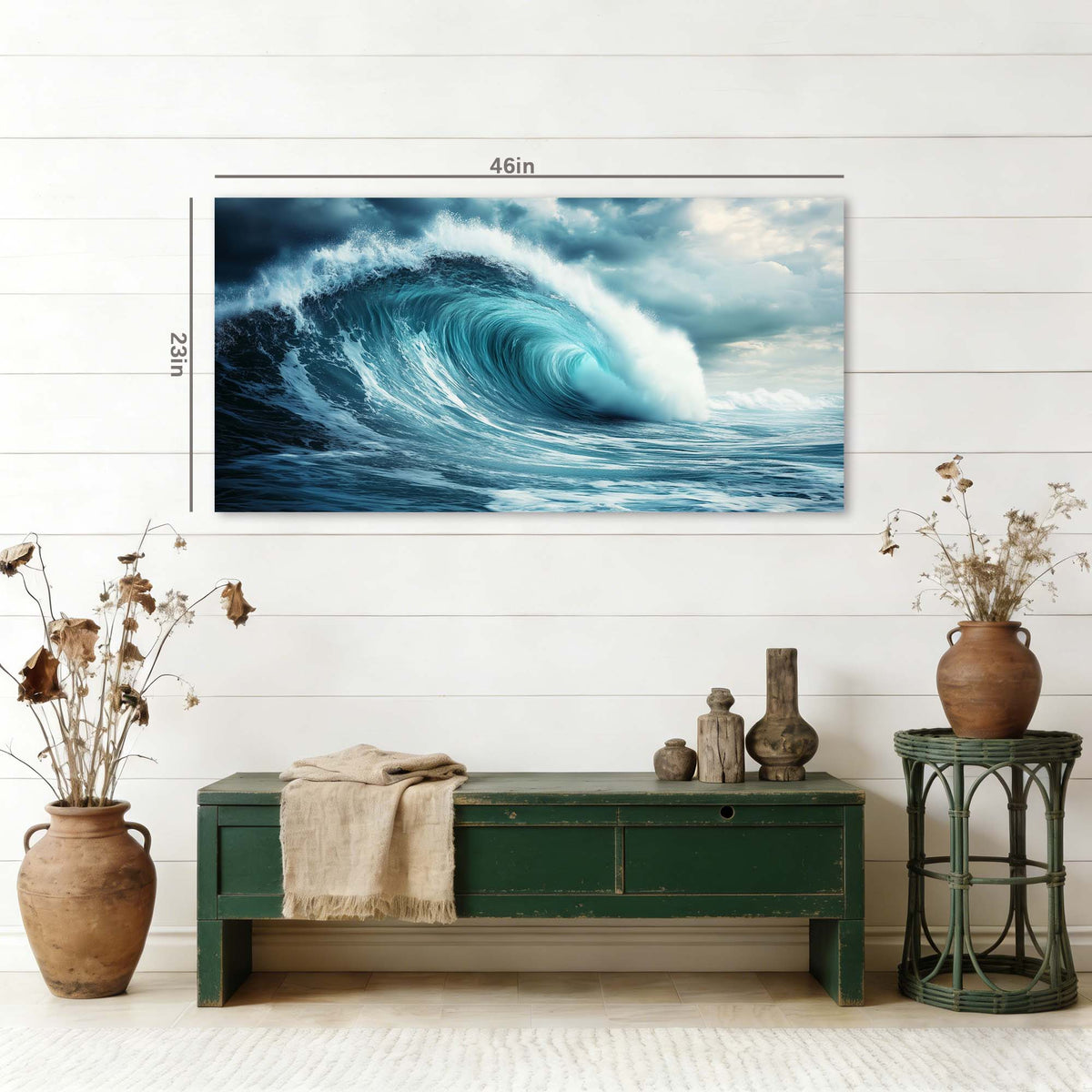 Navy Blue Nature Wall Art Paintings Print Canvas Painting Prints Modern Artwork Office Living Room Over the Couch Bedroom Decor