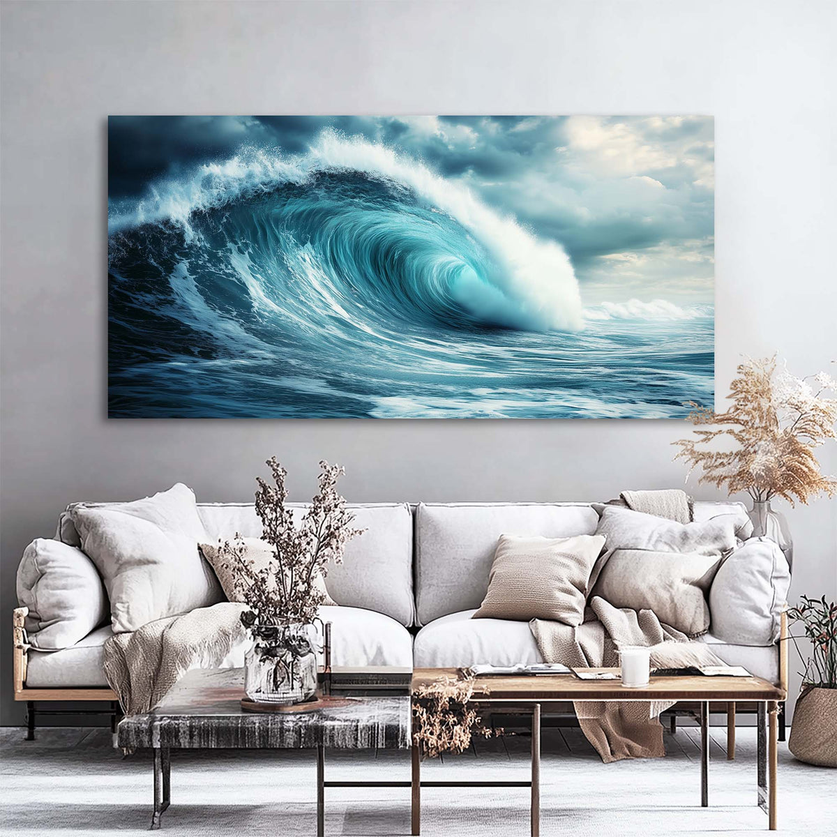 Navy Blue Nature Wall Art Paintings Print Canvas Painting Prints Modern Artwork Office Living Room Over the Couch Bedroom Decor