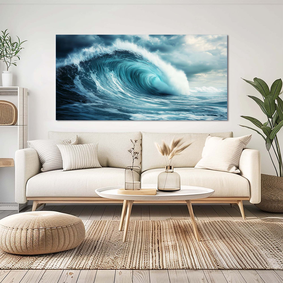 Navy Blue Nature Wall Art Paintings Print Canvas Painting Prints Modern Artwork Office Living Room Over the Couch Bedroom Decor