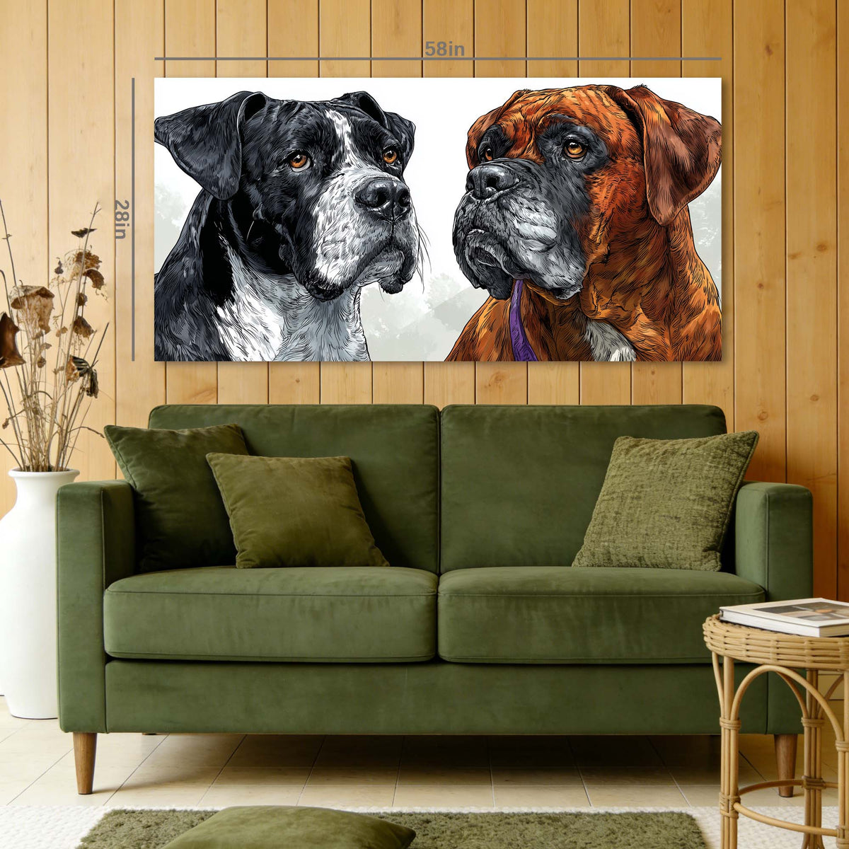 Black Animals Wall Art for Living Room Canvas Painting Prints Art Deco Artwork Office Bedroom Decor
