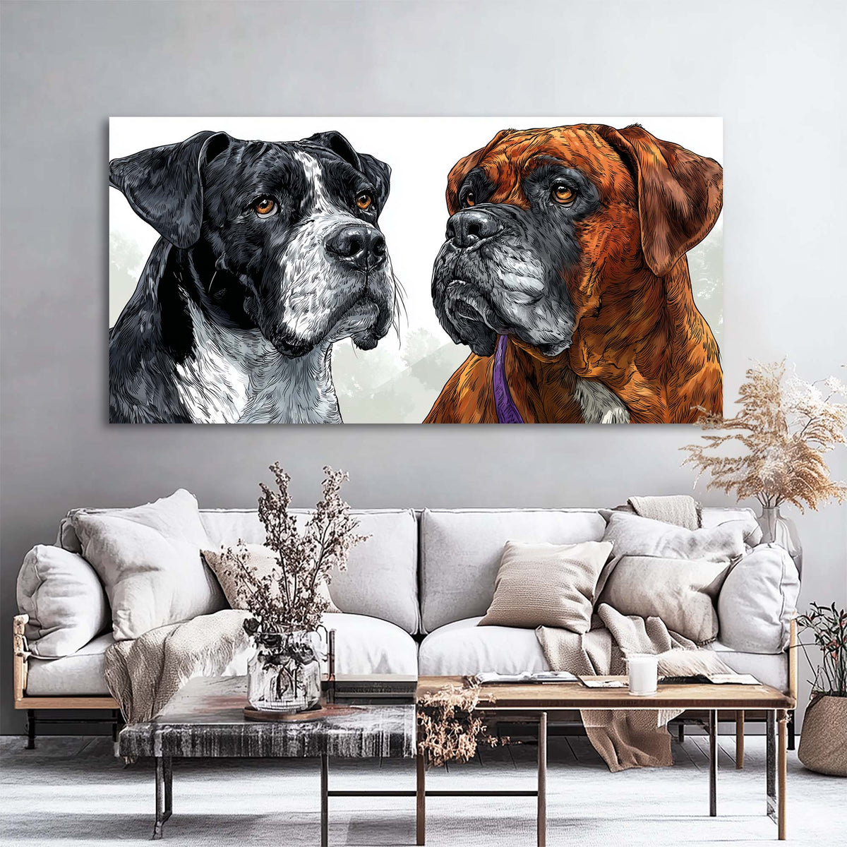 Black Animals Wall Art for Living Room Canvas Painting Prints Art Deco Artwork Office Bedroom Decor