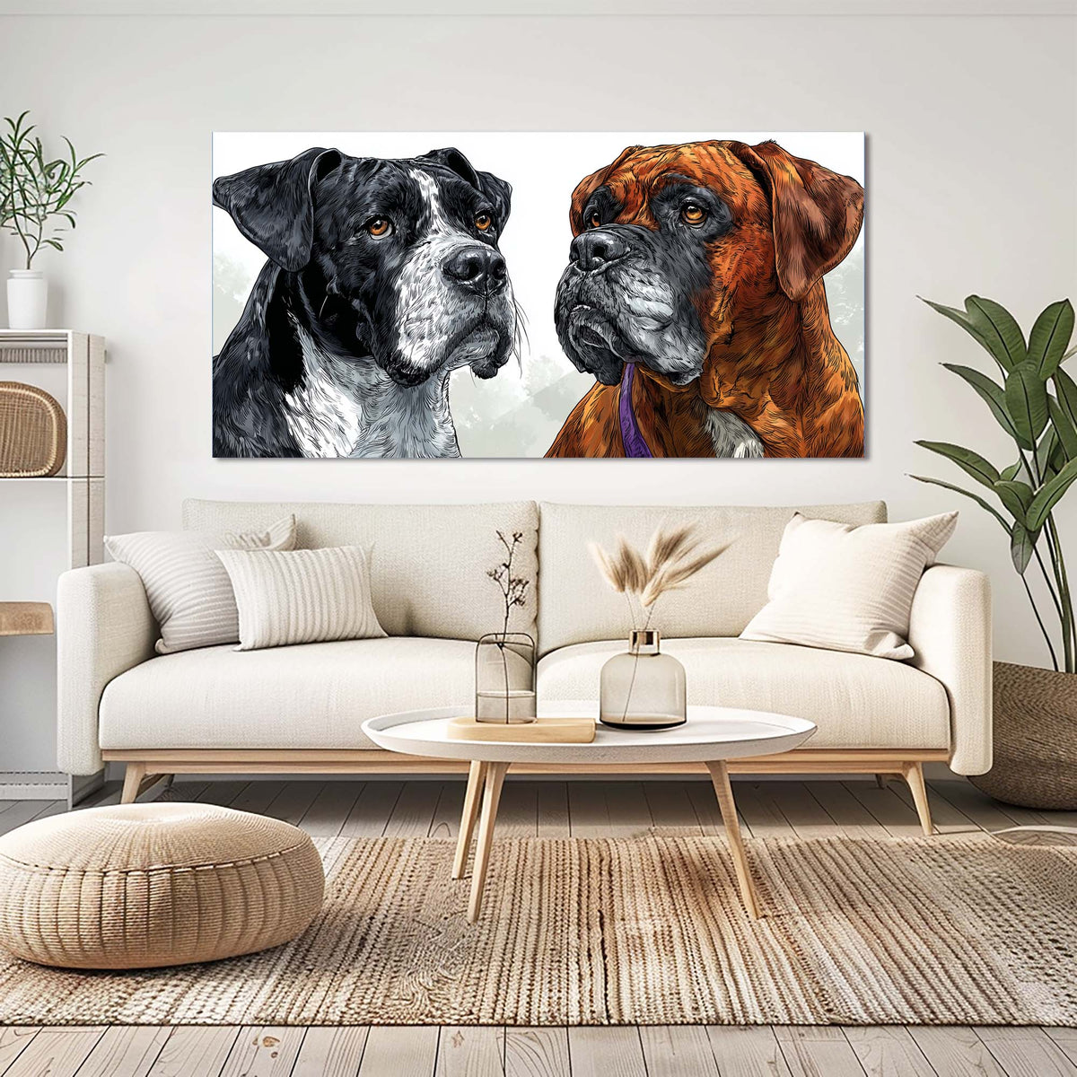 Black Animals Wall Art for Living Room Canvas Painting Prints Art Deco Artwork Office Bedroom Decor