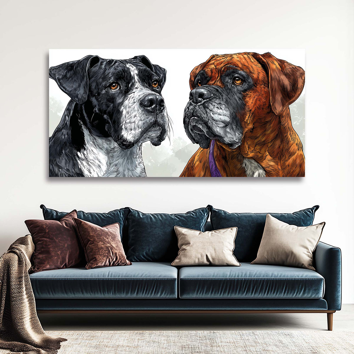 Black Animals Wall Art for Living Room Canvas Painting Prints Art Deco Artwork Office Bedroom Decor