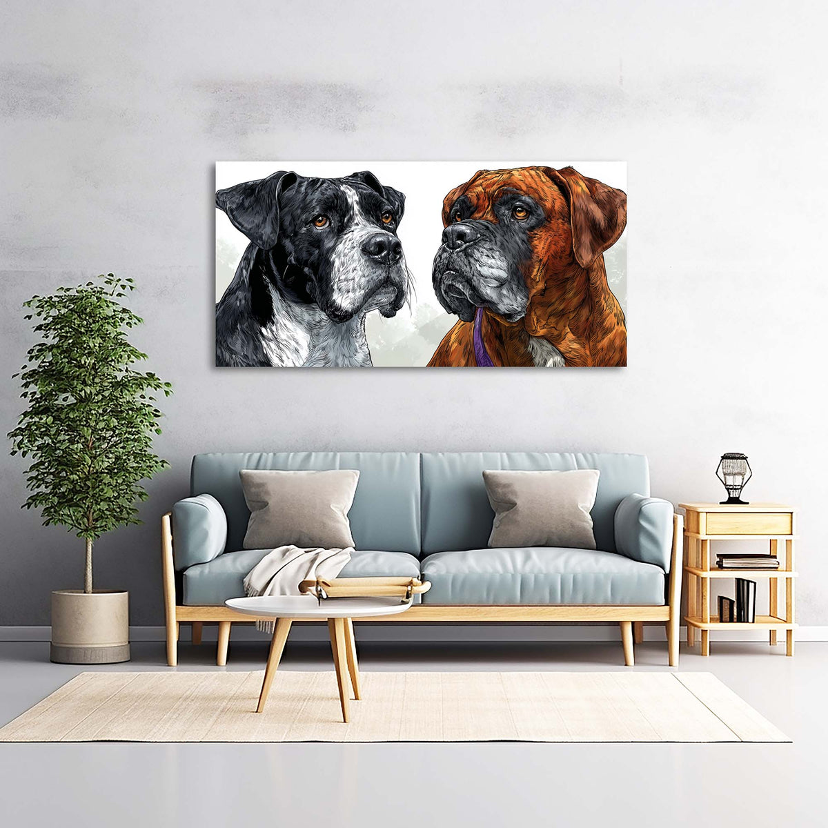 Black Animals Wall Art for Living Room Canvas Painting Prints Art Deco Artwork Office Bedroom Decor