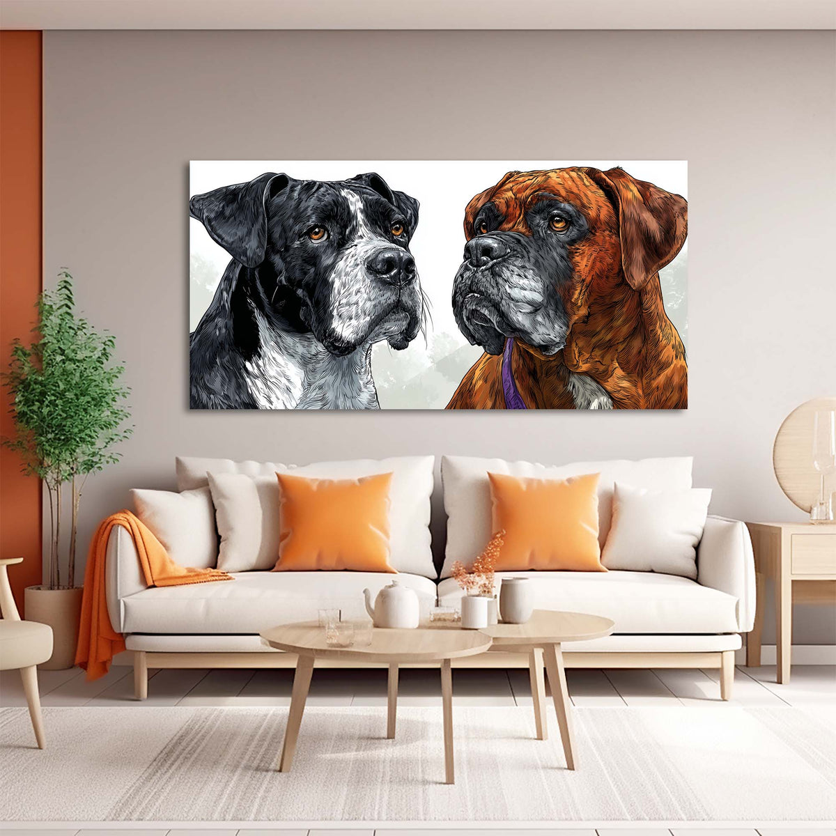 Black Animals Wall Art for Living Room Canvas Painting Prints Art Deco Artwork Office Bedroom Decor