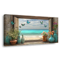 Blue Nature Wall Art for Living Room Canvas Painting Prints Art Deco Artwork Office Bedroom Decor