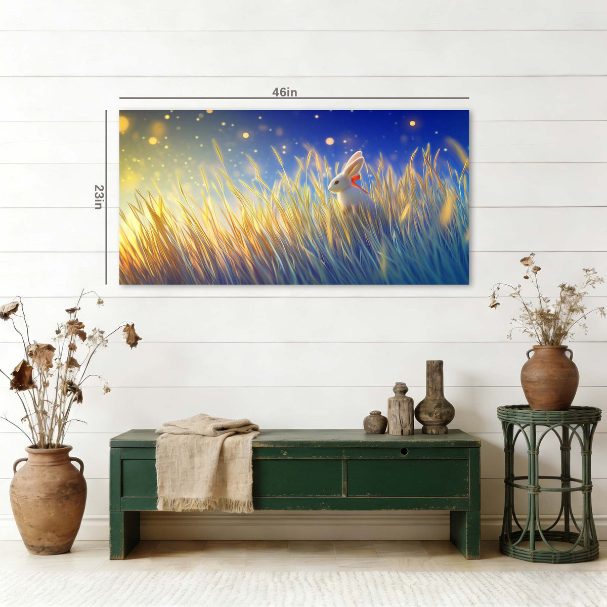 Khaki Fantasy Fairytale Wall Art Modern Canvas Painting Prints Artwork Office Hallway Bedroom Living Room Decor