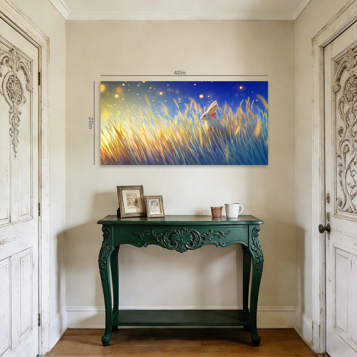 Khaki Fantasy Fairytale Wall Art Modern Canvas Painting Prints Artwork Office Hallway Bedroom Living Room Decor