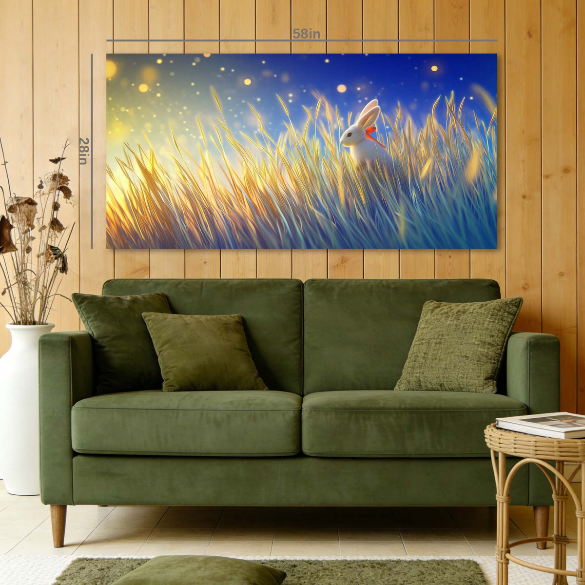 Khaki Fantasy Fairytale Wall Art Modern Canvas Painting Prints Artwork Office Hallway Bedroom Living Room Decor