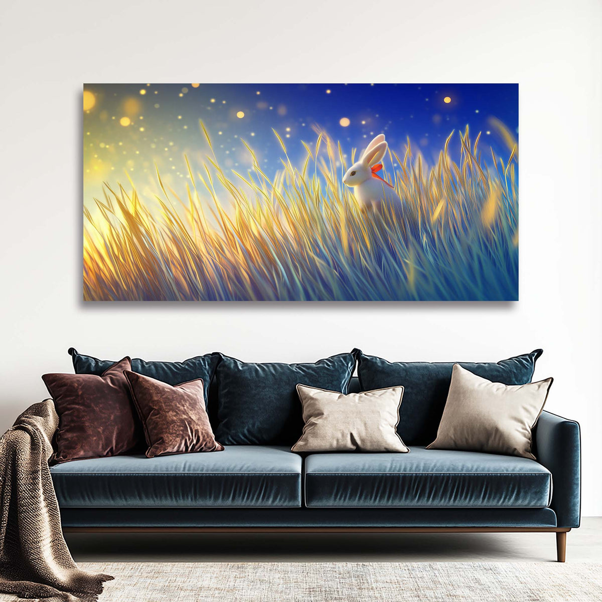 Khaki Fantasy Fairytale Wall Art Modern Canvas Painting Prints Artwork Office Hallway Bedroom Living Room Decor