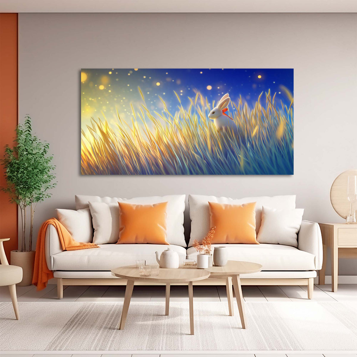 Khaki Fantasy Fairytale Wall Art Modern Canvas Painting Prints Artwork Office Hallway Bedroom Living Room Decor