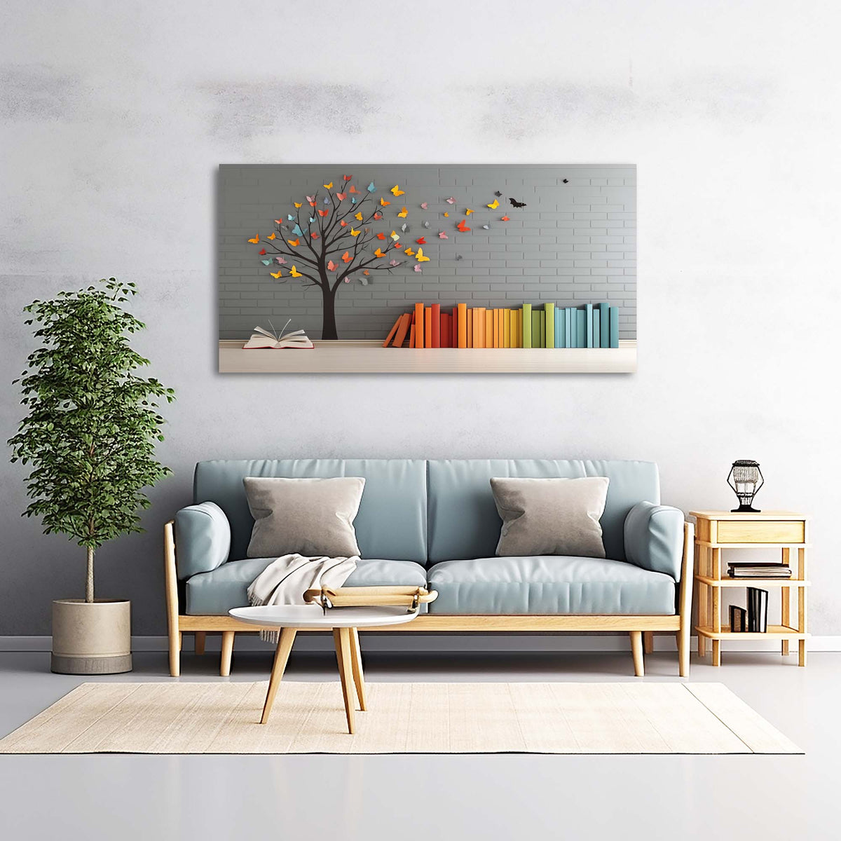 Red Pretty Floral Wall Art for Living Room Canvas Painting Prints Artwork Family Bedroom Office Decor