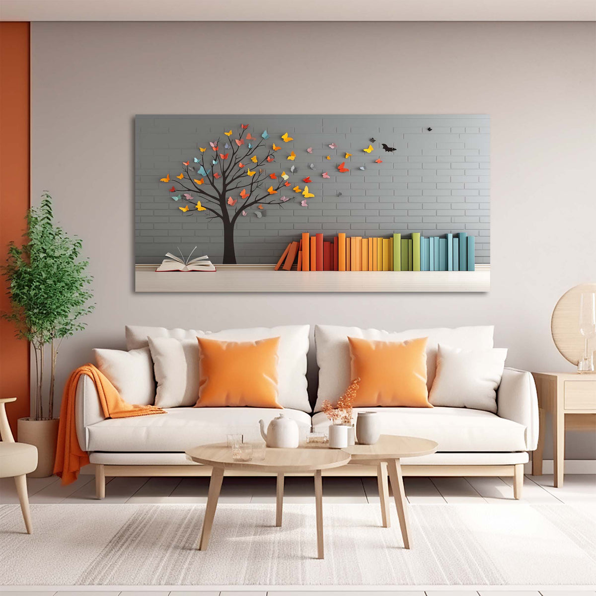 Red Pretty Floral Wall Art for Living Room Canvas Painting Prints Artwork Family Bedroom Office Decor